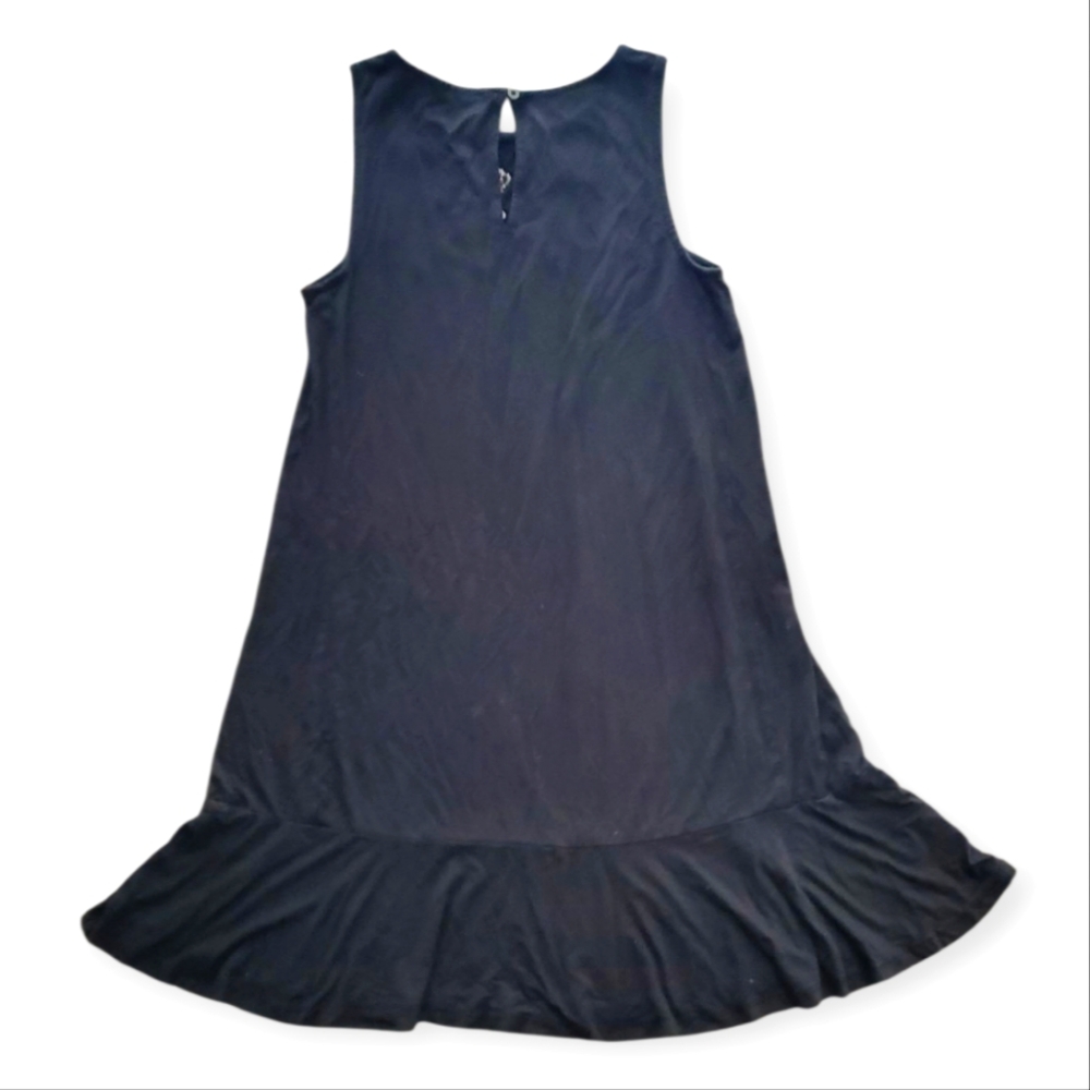 LOFT Black Dress with Colorful Floral Embroidery - Picture 2 of 3